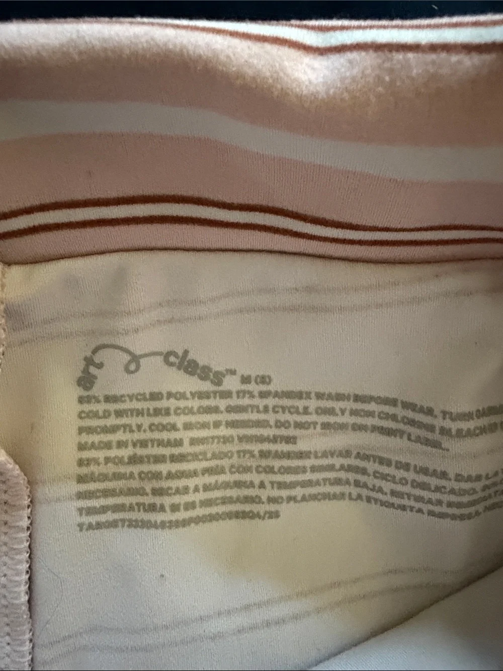 Target Pink and Pastel Stripe Fold-Over Waist Kids Shorts